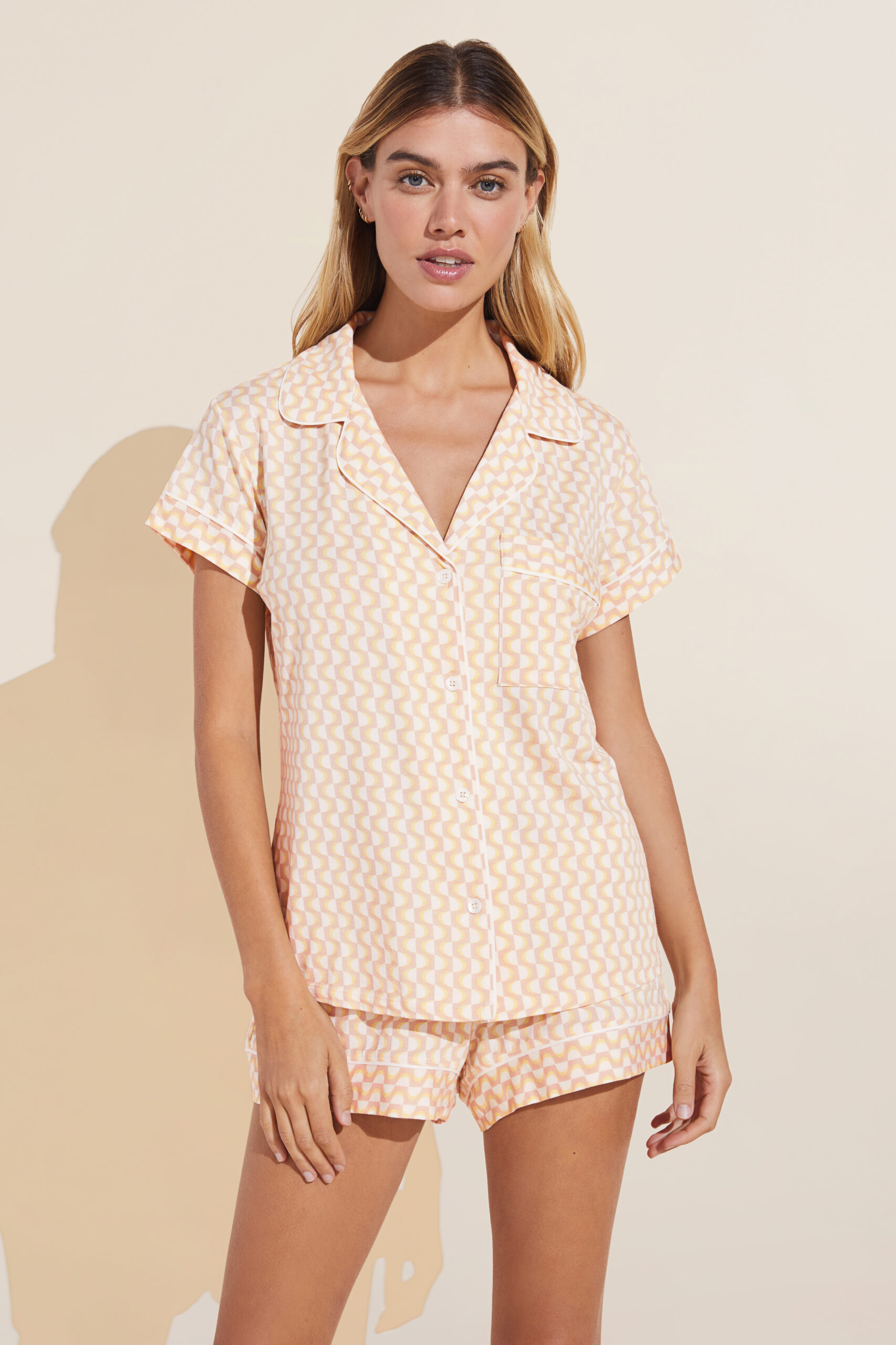 Summer Dress Women's Short Modal Cotton Sleepwear Loungewear Sleepwear PJs  Comfortable Pajamas Can Be Worn Outside-L_47.5-55KG